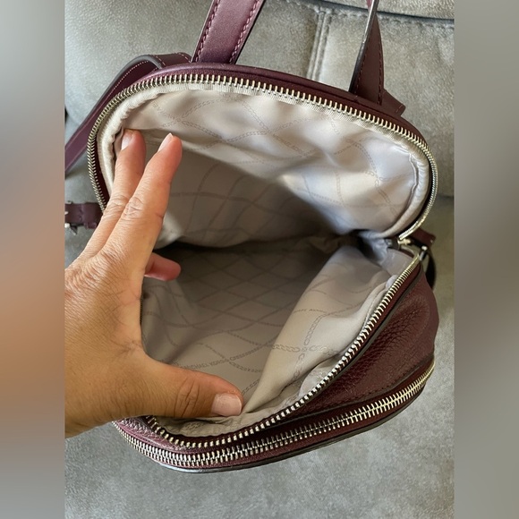 Michael Kors Brooklyn Medium Pebbled Leather Backpack - Picture 5 of 9